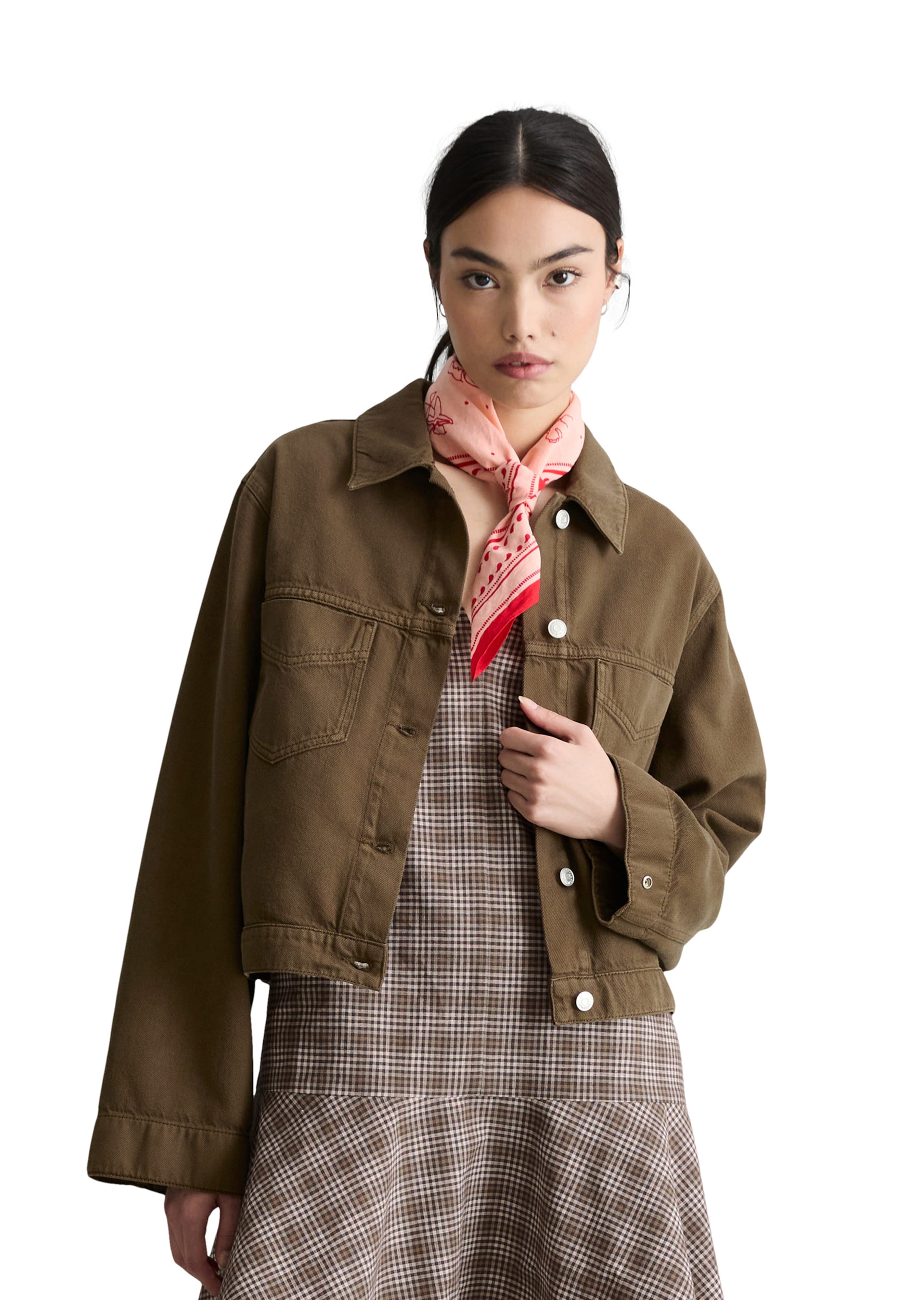 Marc O'Polo DENIM Between-season jacket in Brown: front