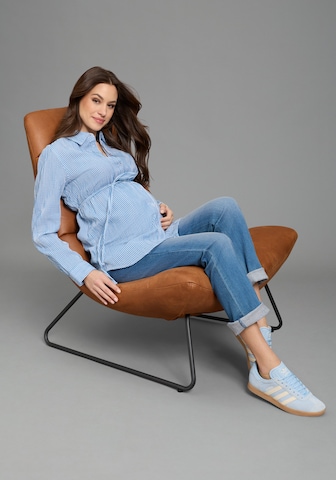 Neun Monate Bluse in Blau