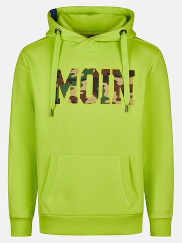 salzhaut Sweatshirt 'Heff - Moin' in Green: front