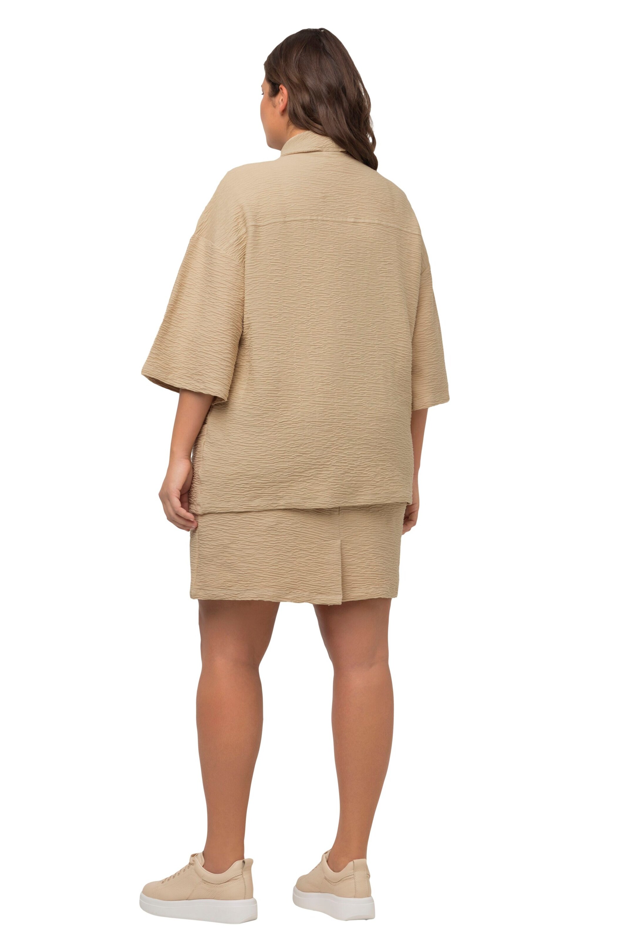 Ulla Popken Sweatvest in Beige