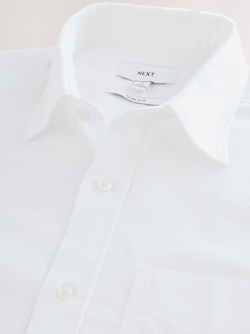 Next Slim fit Button Up Shirt in White