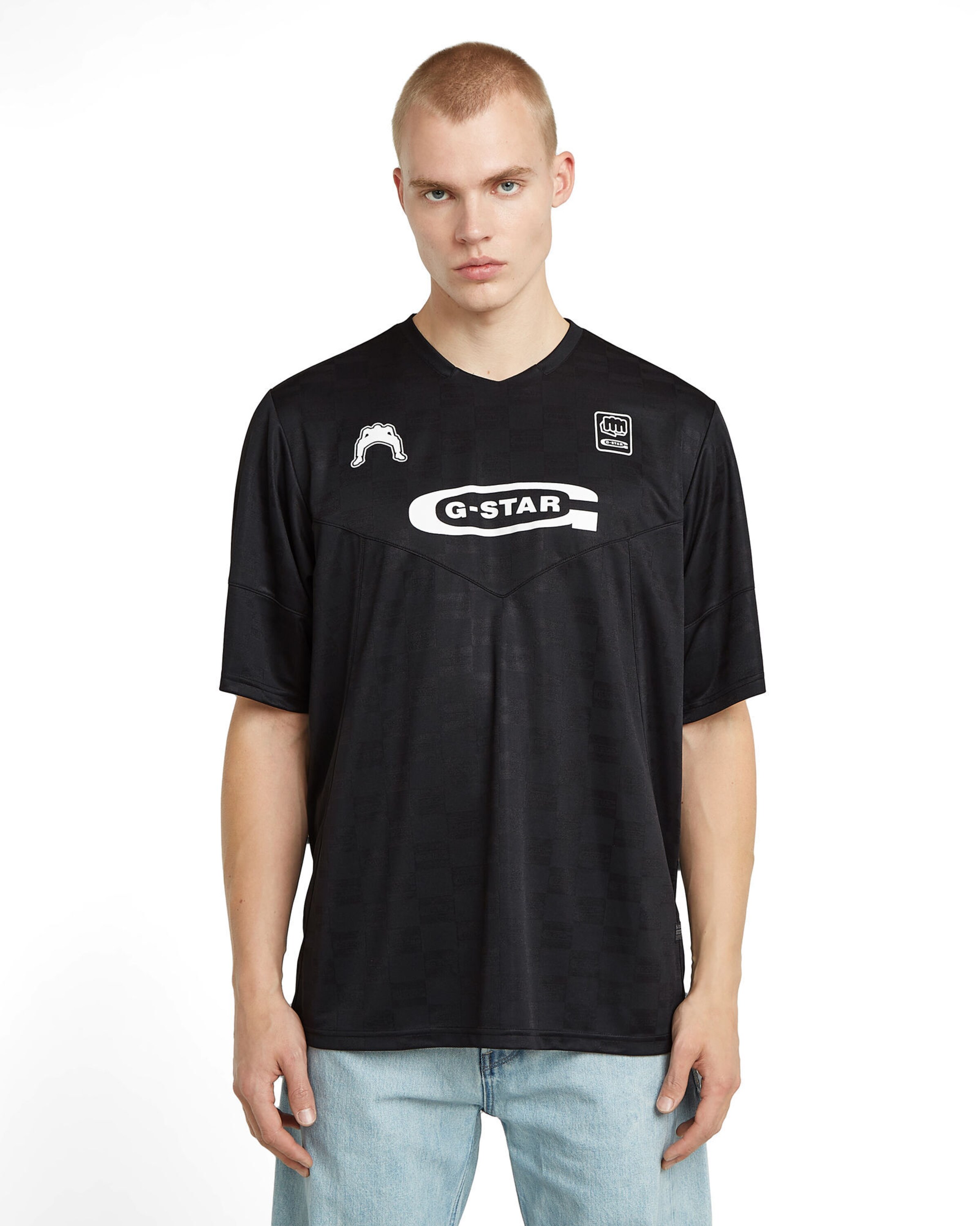G-STAR Shirt in Zwart: voorkant