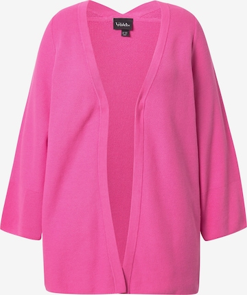 Ulla Popken Gebreid vest in Roze: voorkant