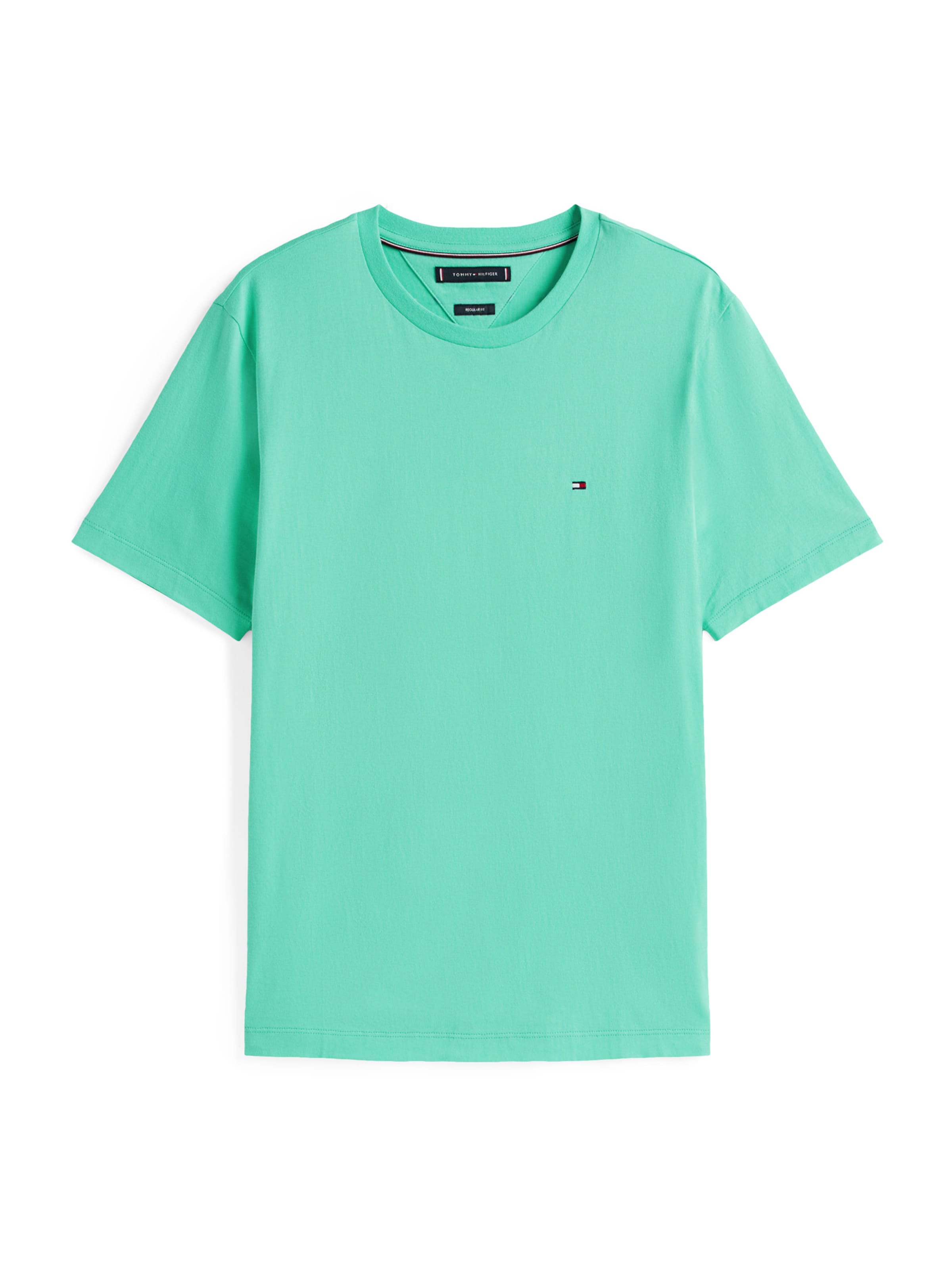 TOMMY HILFIGER Футболка 'ESS SEASONAL' в Зеленый: спереди