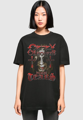 Maglia extra large 'Ozzy Osbourne - No More Tears' di Merchcode in nero: frontale