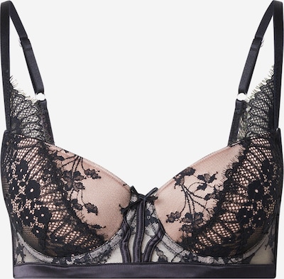 Liemenėlė 'Daphne' iš Hunkemöller, spalva – kūno spalva / juoda, Prekių apžvalga