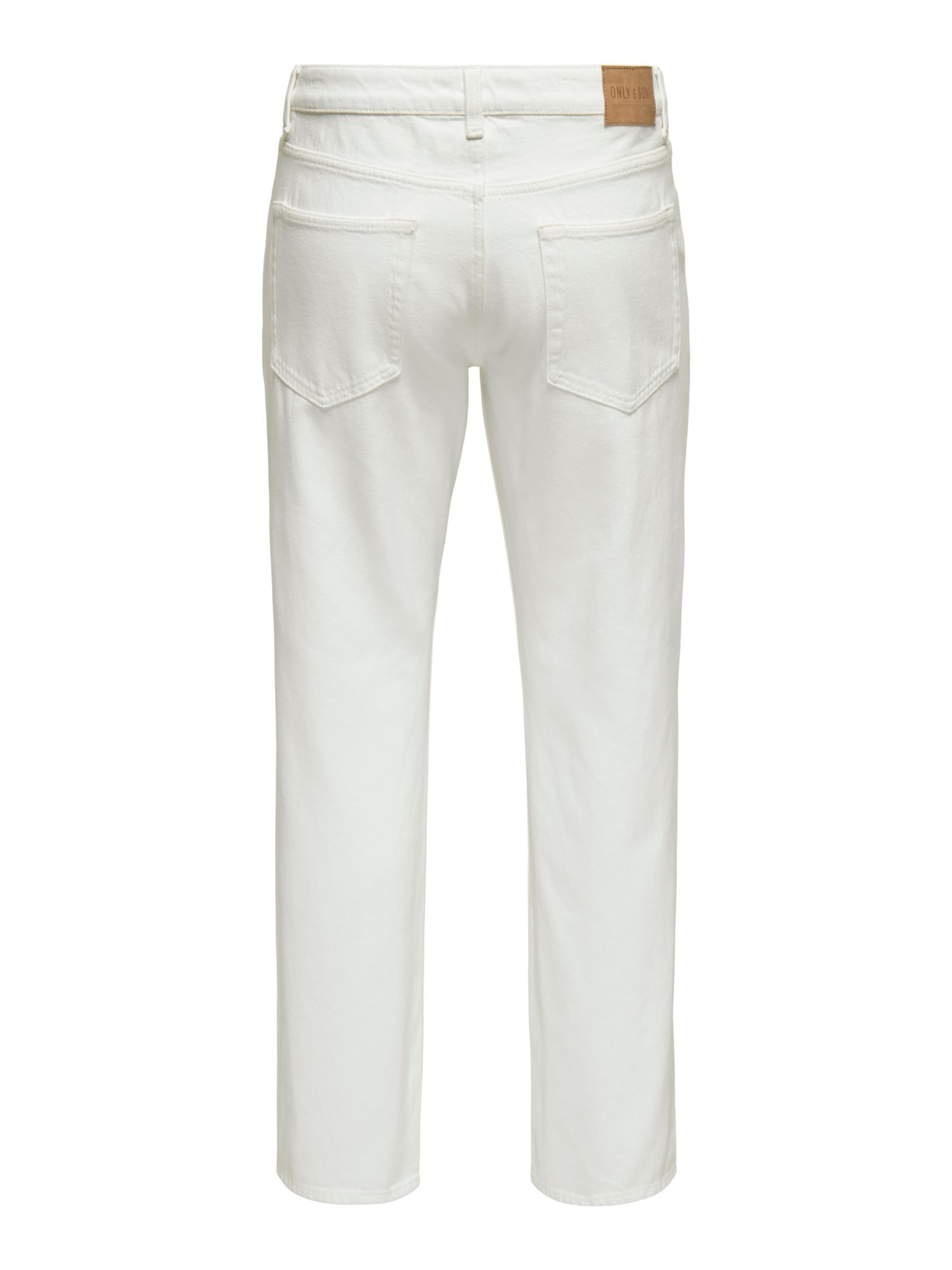 Only & Sons - regular Vaquero 'ONSEdge' en blanco