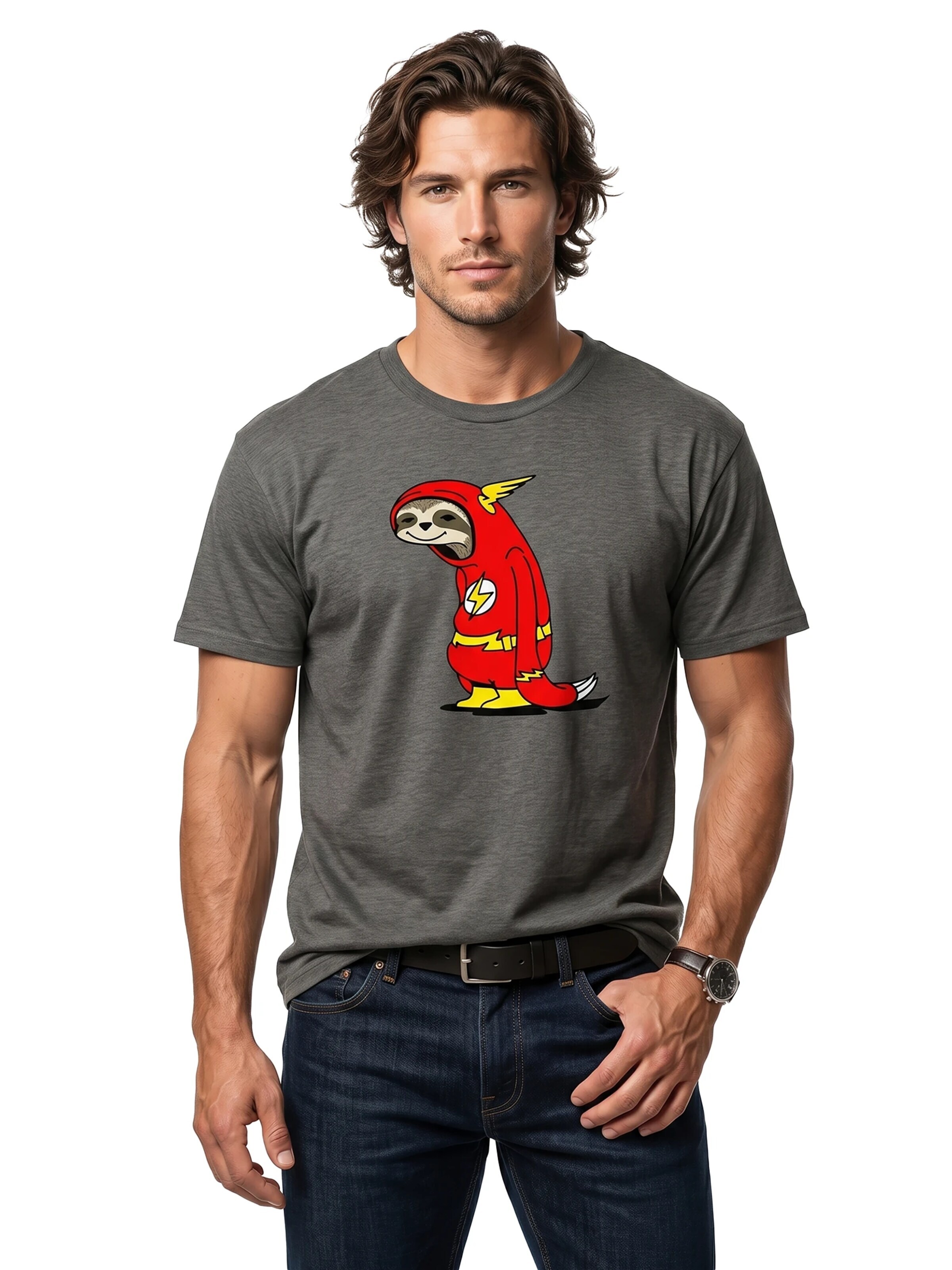 MAKAYA Shirt 'Flash Faultier' in Grey