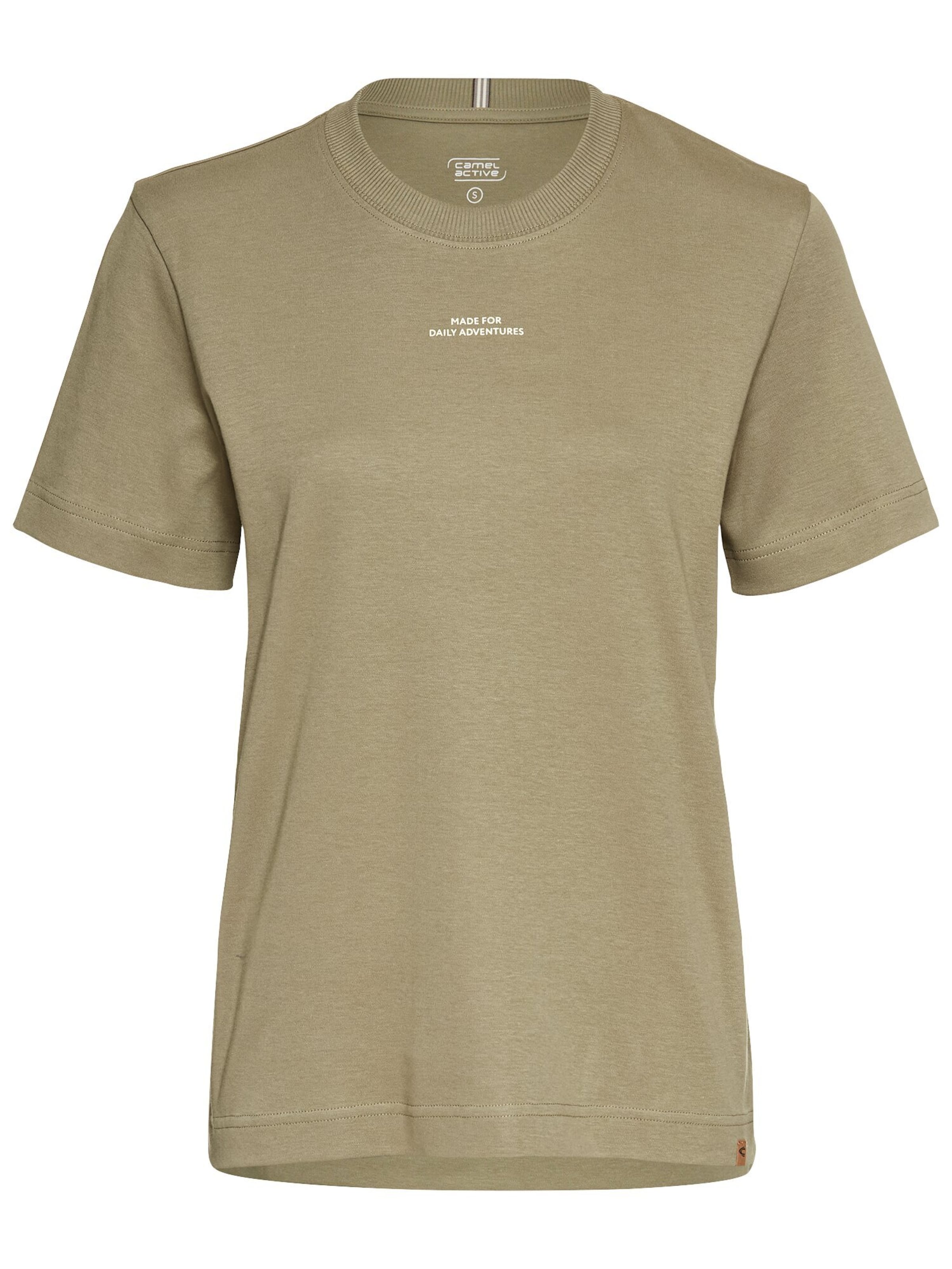 CAMEL ACTIVE T-Shirt aus Organic Cotton in Grün: Vorderseite