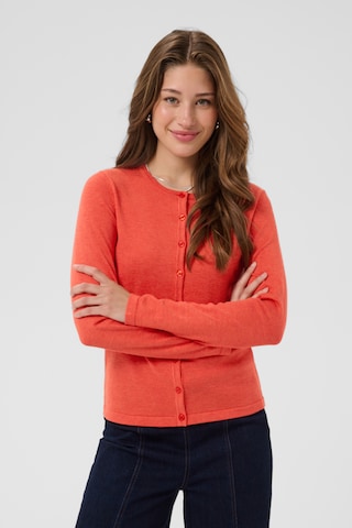 SAINT TROPEZ Knit cardigan 'MilaSZ' in Orange: front