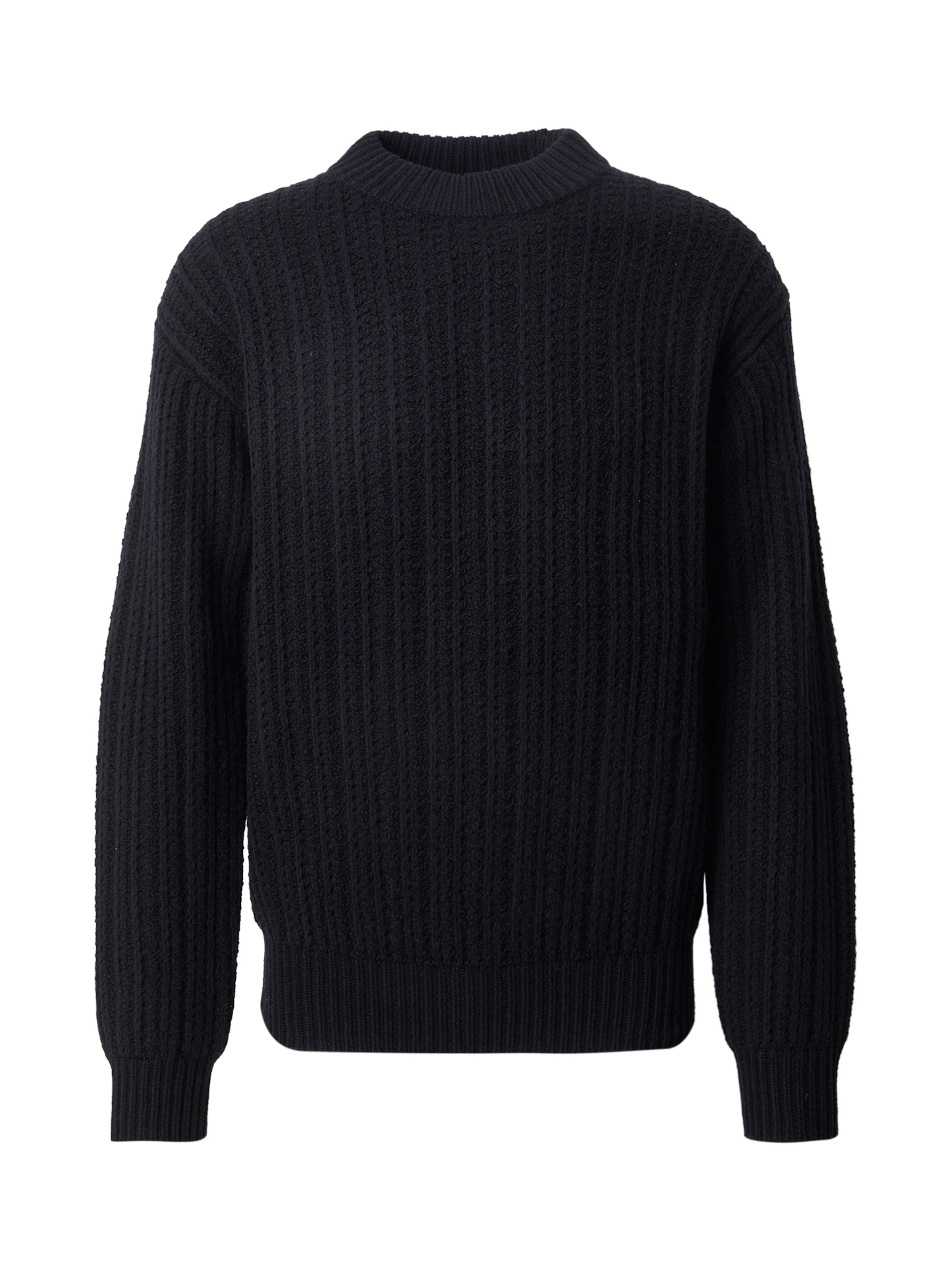 BOSS Sweater 'Korth' in Black: front