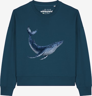 Sweat-shirt 'Wal ' Watapparel en vert : devant