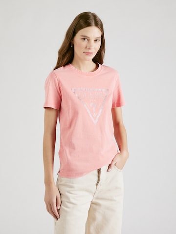 GUESS - Camiseta en rosa: frente