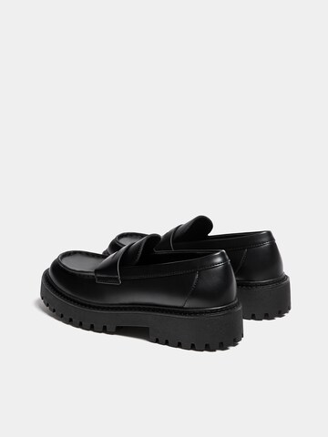 Pull&Bear Slipper in Schwarz