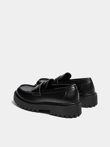 Pull&Bear Slipper i sort