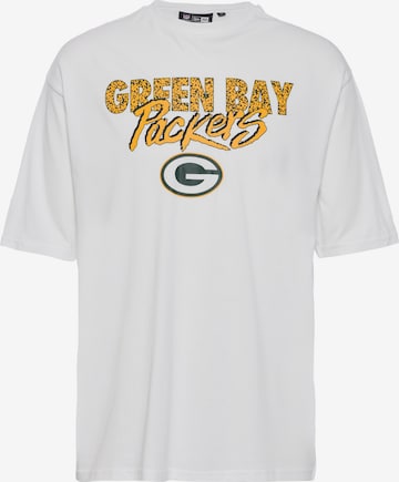 NEW ERA Shirt 'Green Bay Packers' in Weiß: predná strana