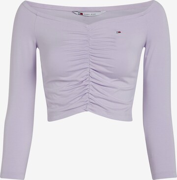 Tommy Jeans Shirt 'Essentia' in Purple: front