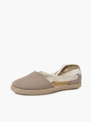 Sandales Pisamonas en beige : devant