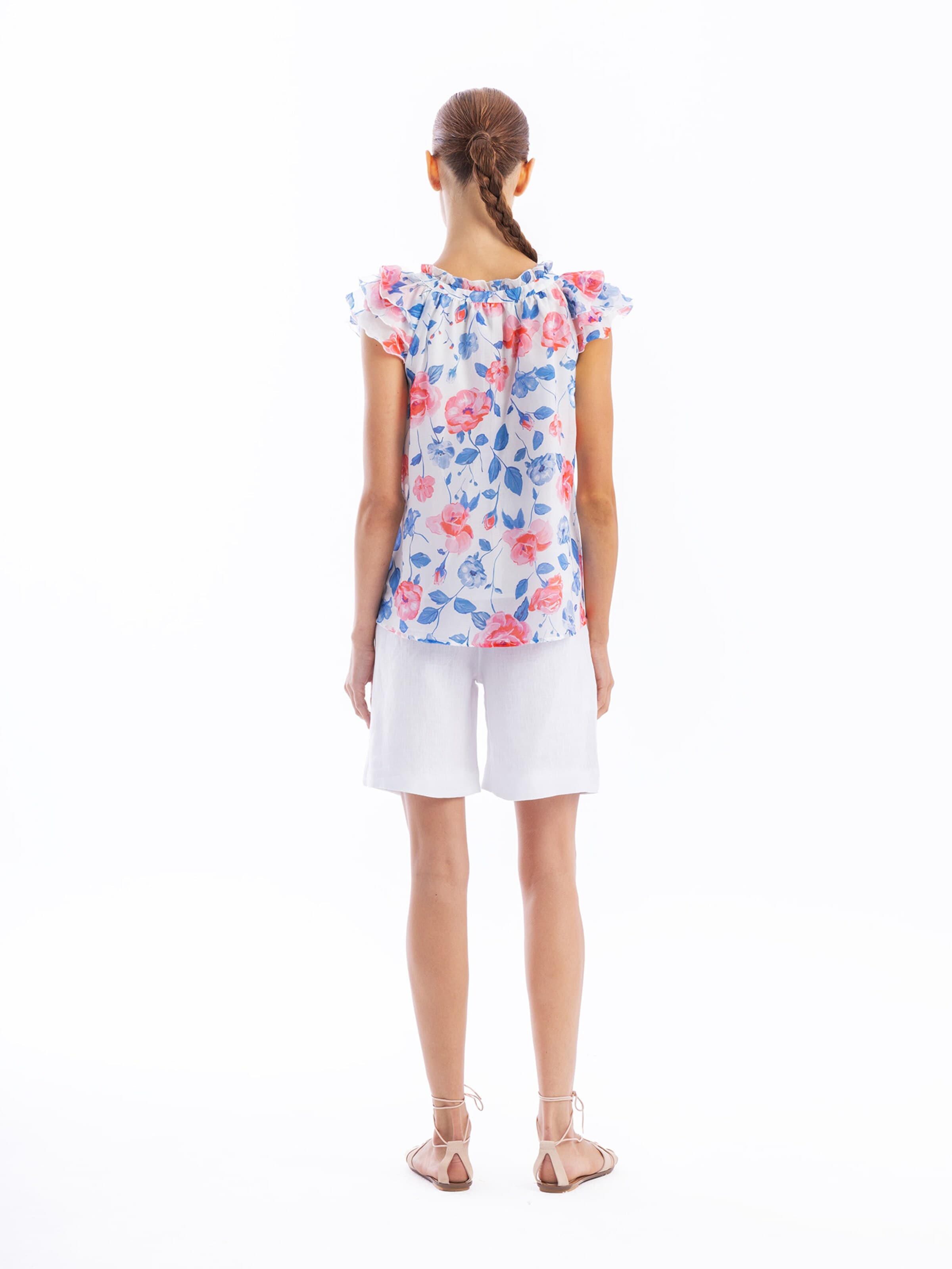 Camicia da donna di Haris Cotton in bianco