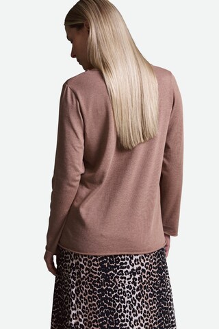 Cotton Candy Langarmshirt in Braun