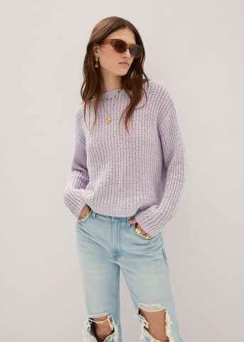 MANGO Sweater 'Arandano' in Purple: front