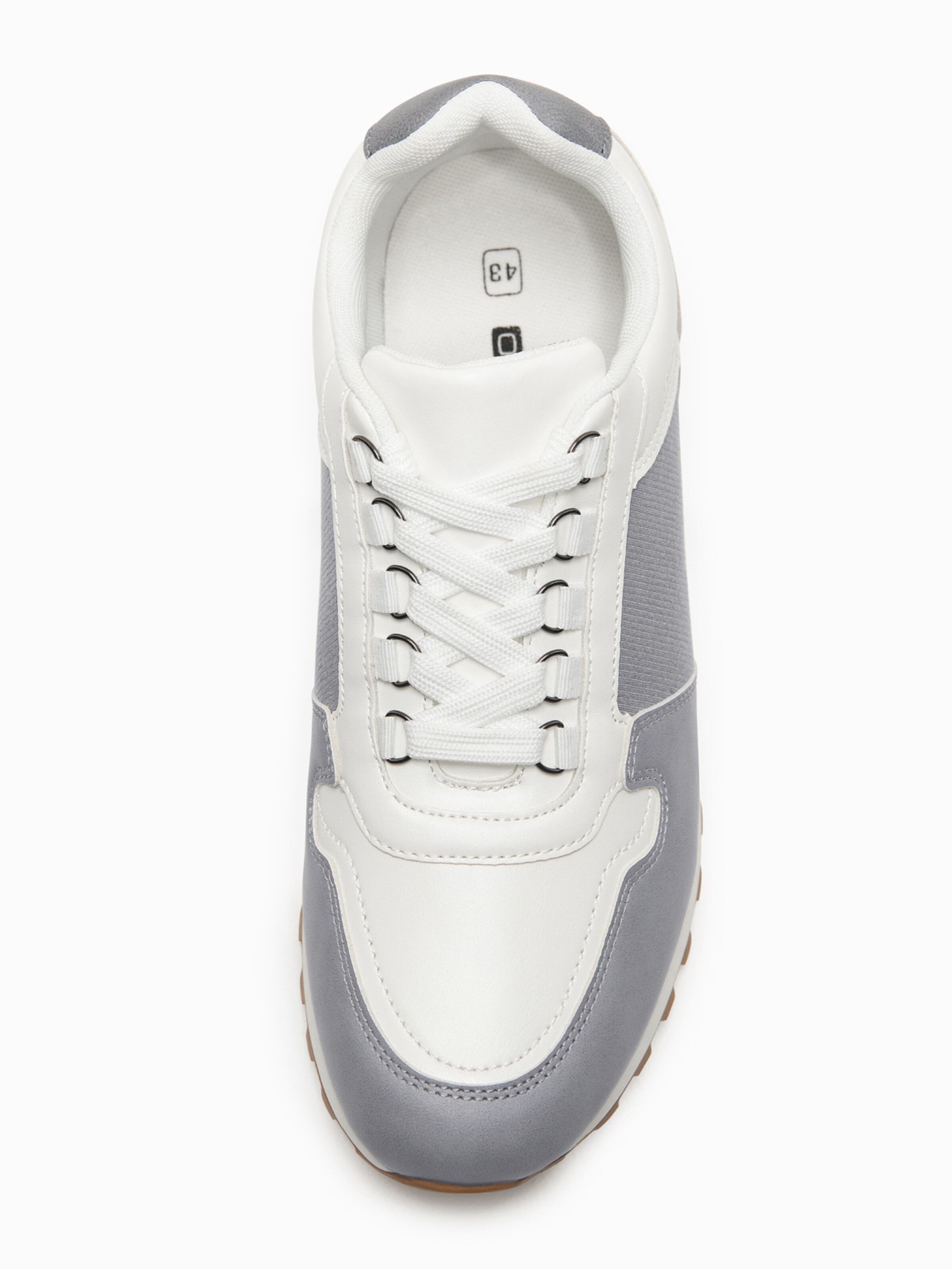 Ombre Sneakers hoog in Wit