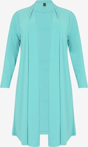 YOEK Knit cardigan 'Dolce' in Blue: front