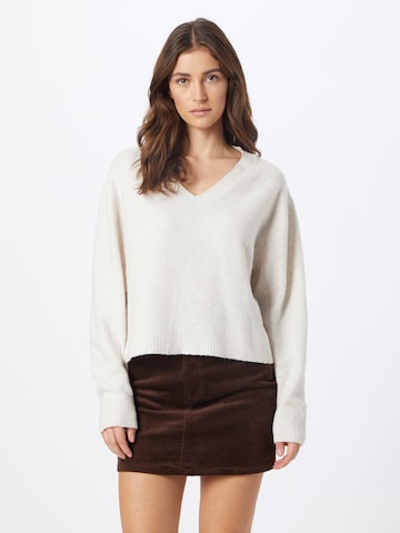 WEEKDAY Pullover 'Ellen' i hvid: forside