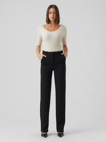 Vero Moda Tall Regular Broek 'Zamira' in Zwart