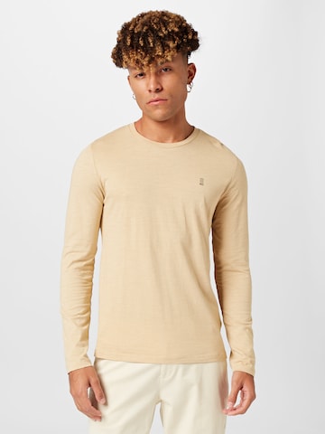 No Excess Shirt in Beige: front