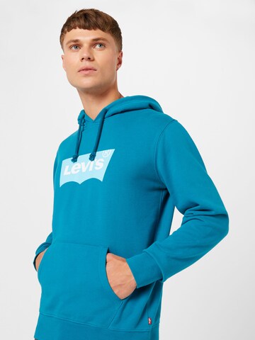 LEVI'S ® Sweatshirt 'Standard Graphic Hoodie' in Blauw