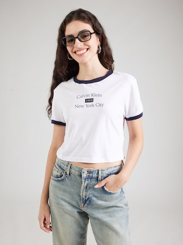 Calvin Klein Jeans - Camiseta en blanco: frente