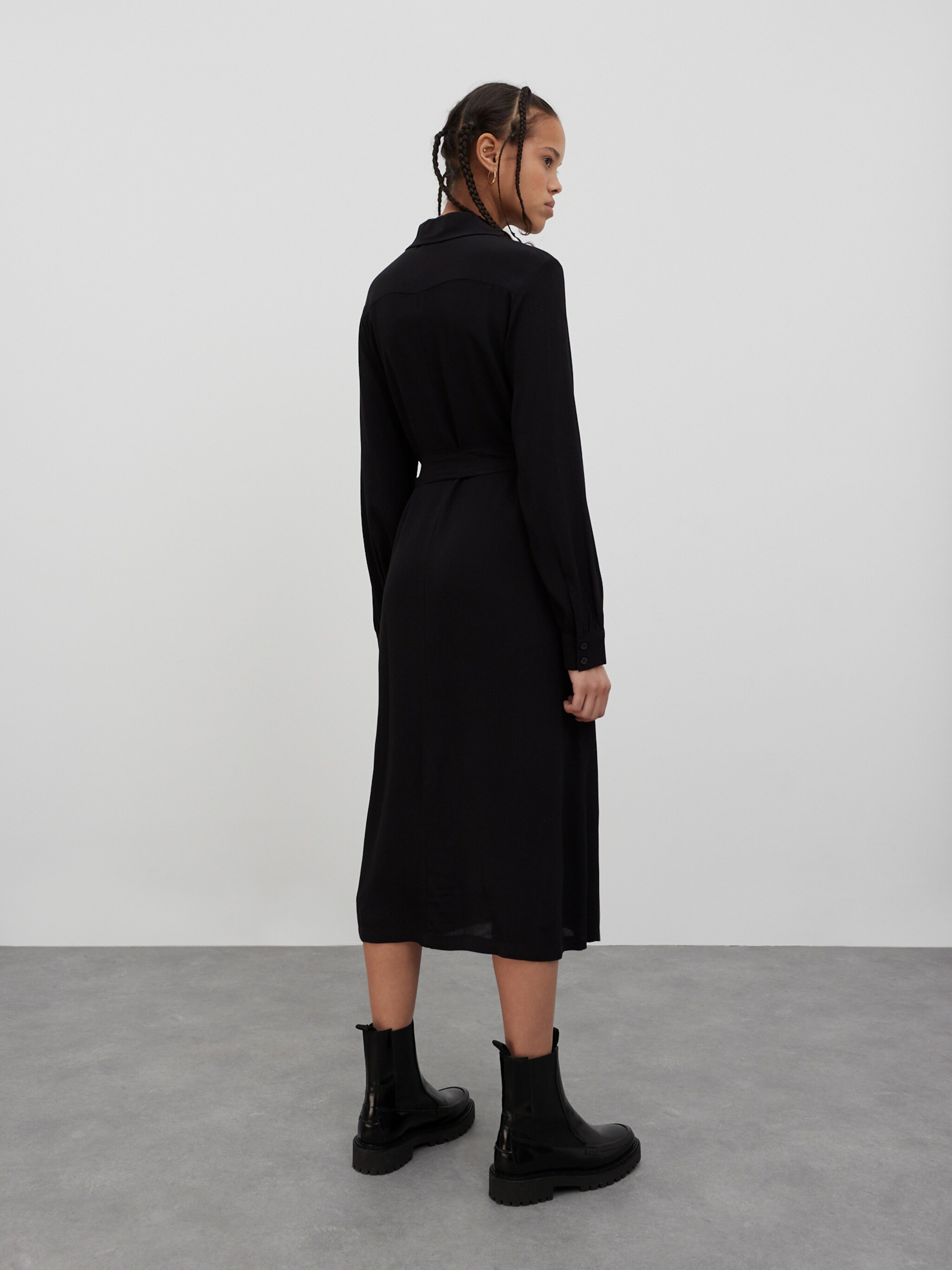 EDITED Producten Blousejurk 'Derya' Zwart
