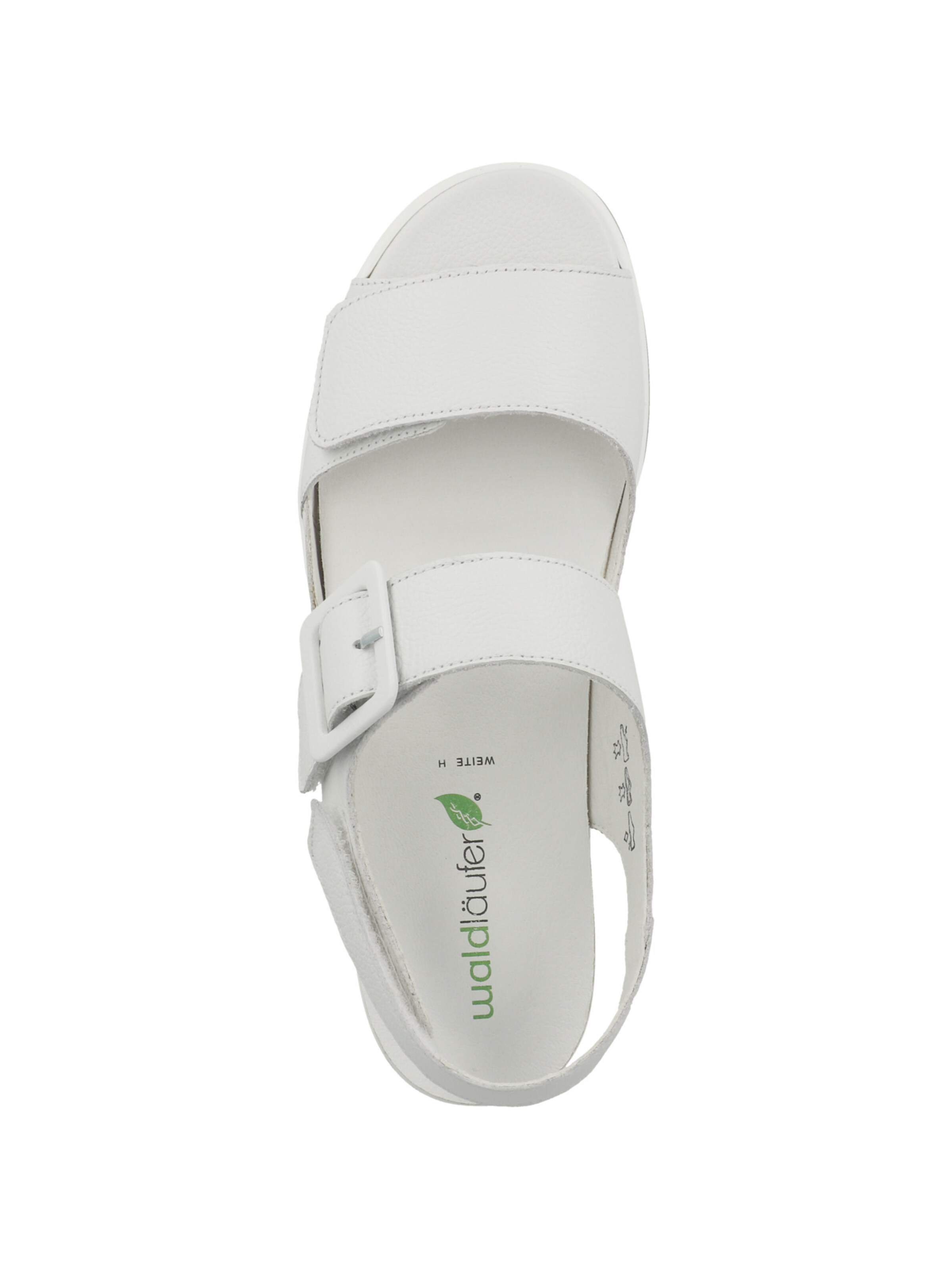 WALDLÄUFER Sandalen met riem 'Hakura' in Wit