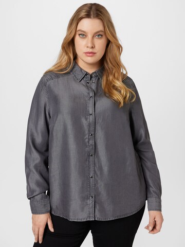 ONLY Carmakoma Blouse 'CANTO' in Grey: front