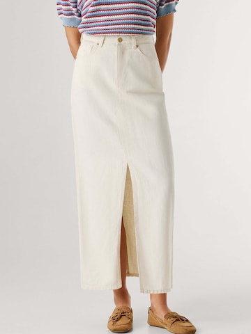 Gonna 'Mira' di Pepe Jeans in bianco: frontale