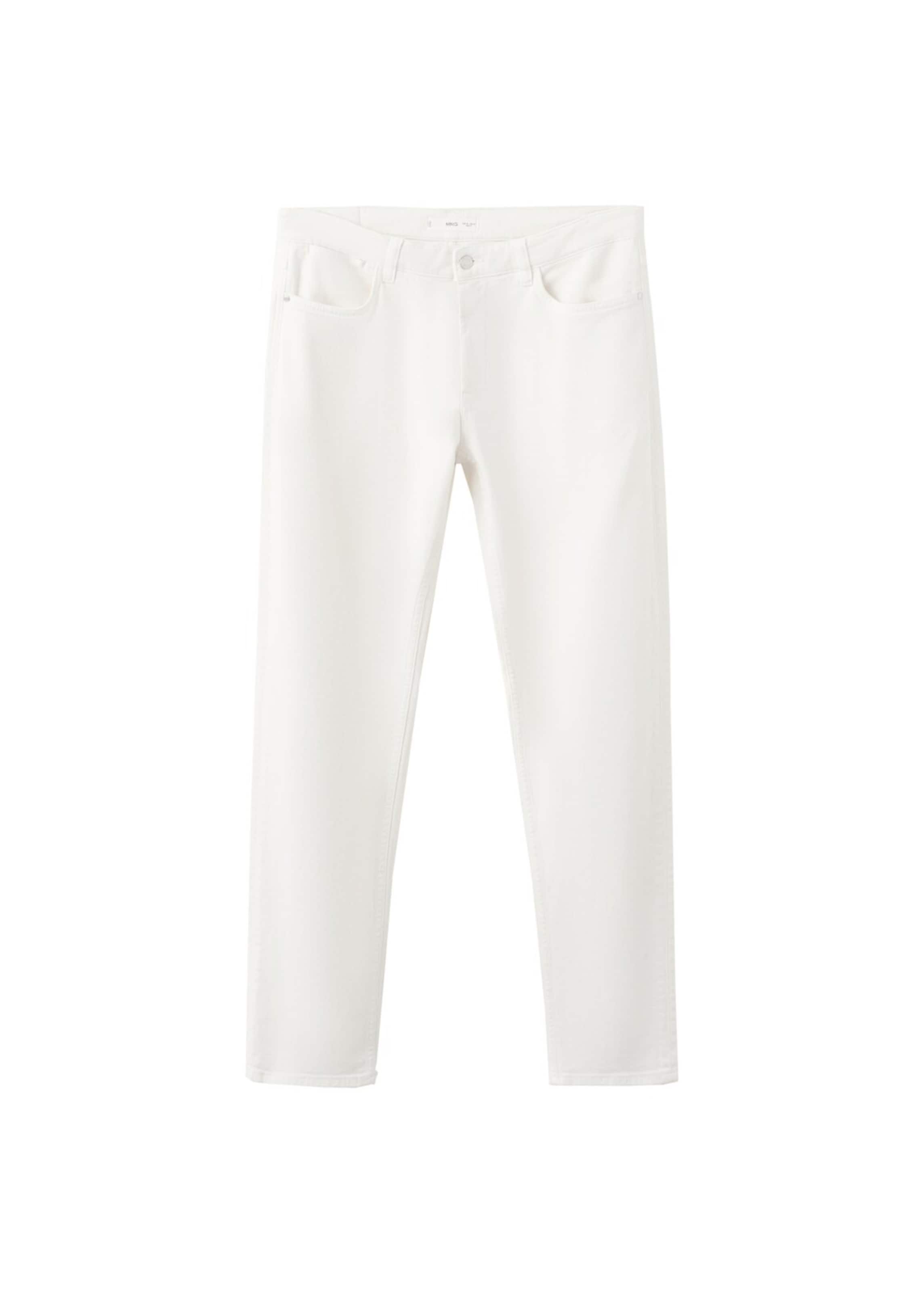 MANGO MAN Regular Jeans 'Patrickc' in White: front