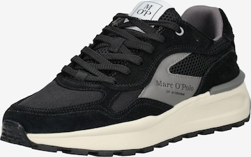 Baskets basses Marc O'Polo en noir : devant