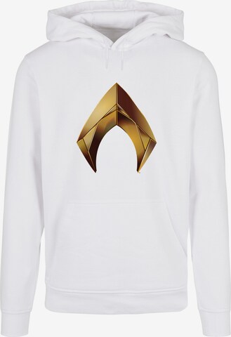 Sweat-shirt 'Aquaman - Emblem' ABSOLUTE CULT en blanc : devant