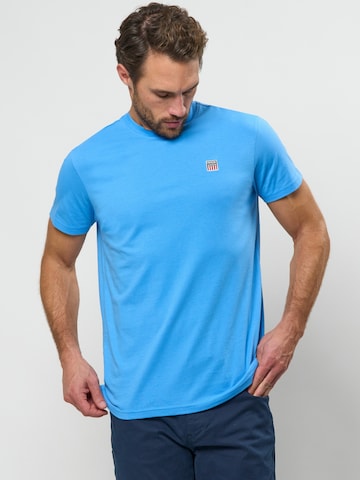 VINSON Klasický střih Tričko ' VMMassimo ' – modrá: přední strana