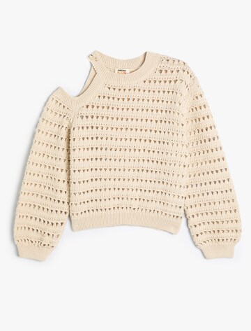 Koton Sweater 'Ajour' in Beige: front
