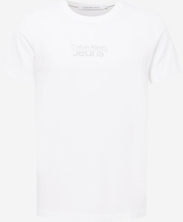 Calvin Klein Jeans Shirt in White: front