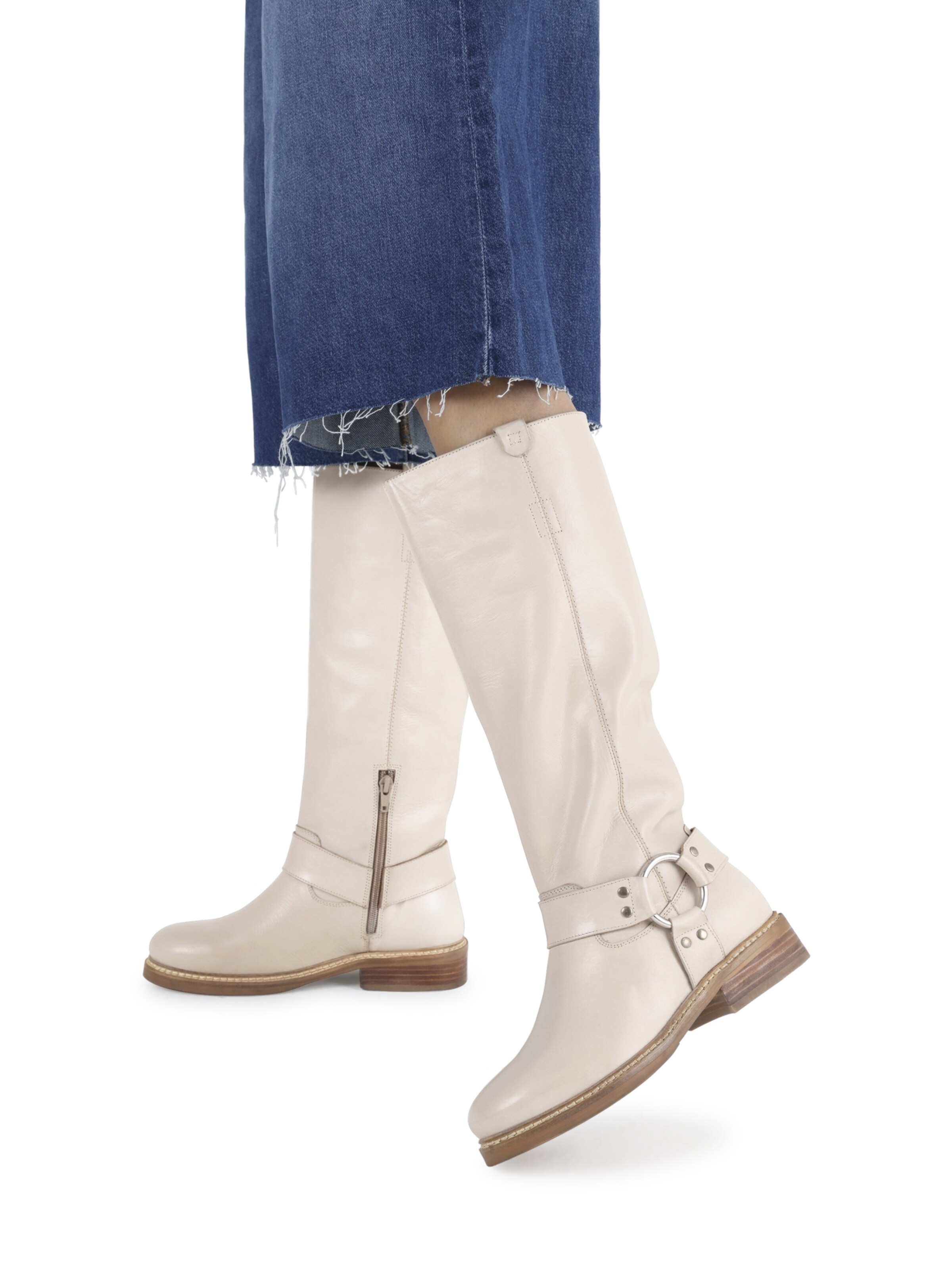 BRONX Boots 'New-Tough' in Beige: front