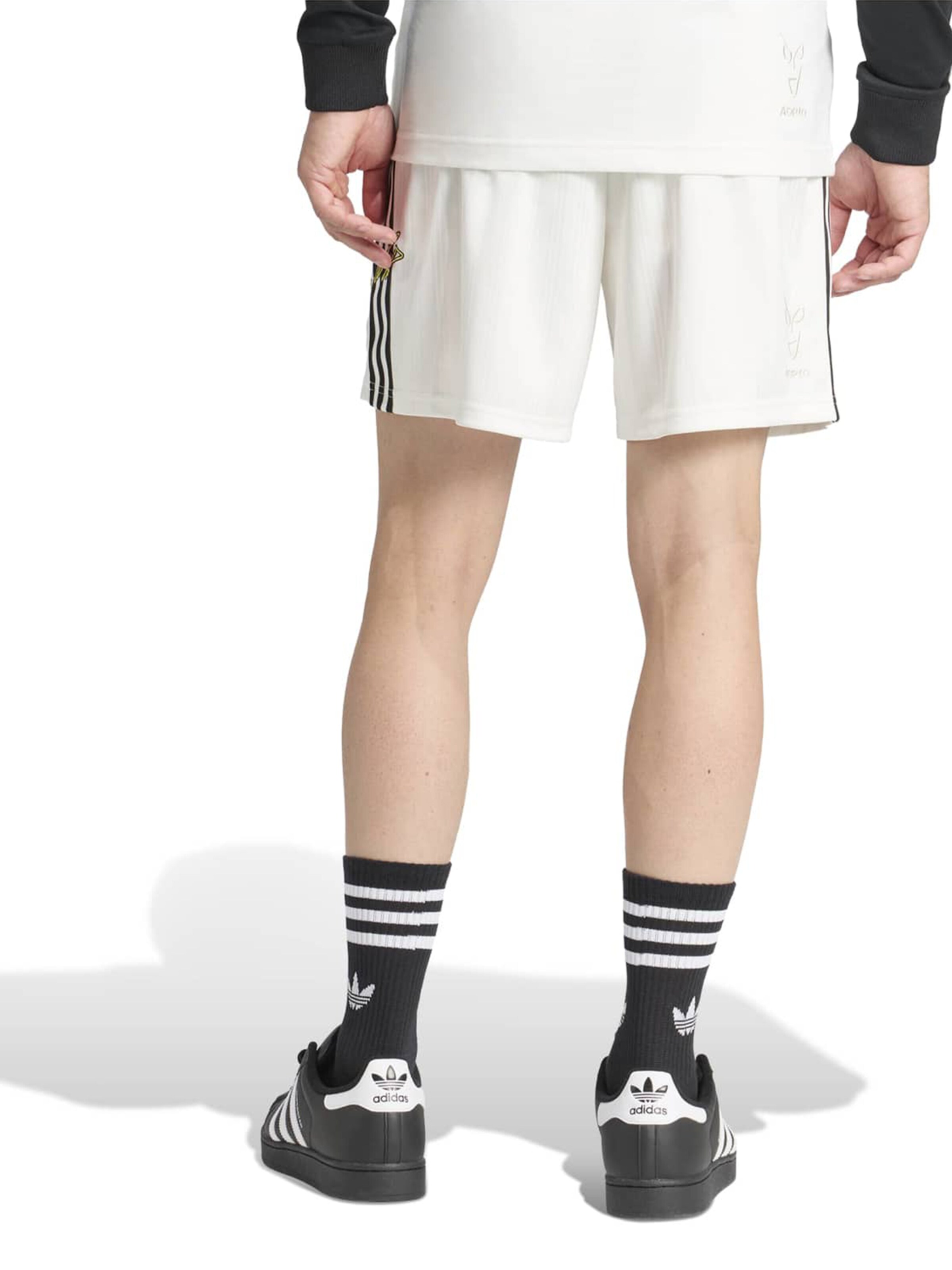 balts ADIDAS PERFORMANCE Standarta Sporta bikses 'JUVE OG'