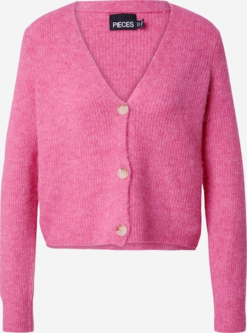 Cardigan 'Ellen' PIECES en rose : devant