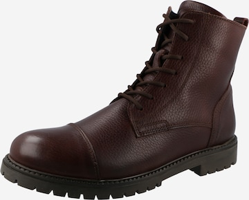 Bottines à lacets 'THOMAS' SELECTED HOMME en marron : devant