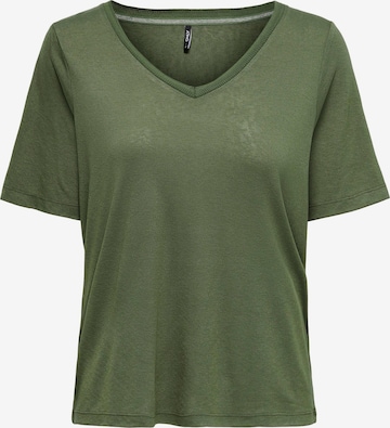 T-shirt 'ONLElise' ONLY en vert : devant