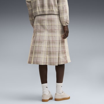 PUMA Rok 'T7 Pleated Tartan' in Beige