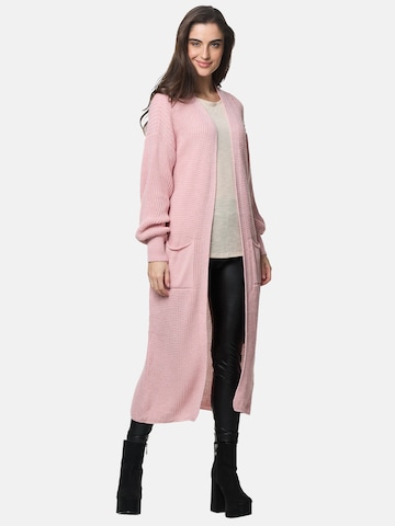 Elara Gebreide mantel in Roze