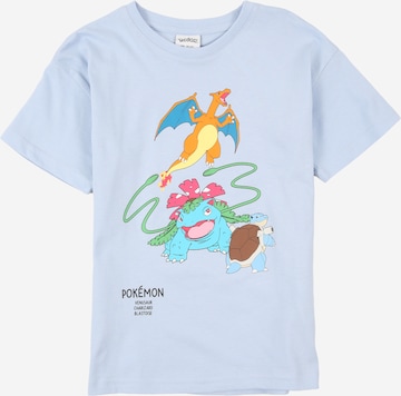 Lindex T-shirt 'Pokemon' i blå: framsida